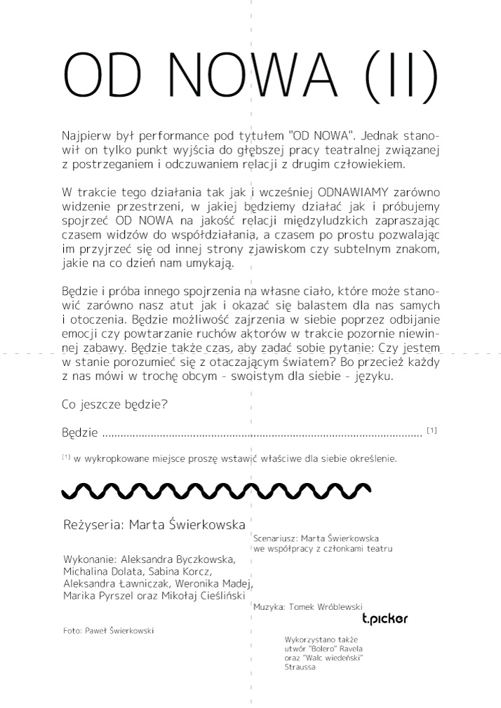 Leaflet Od Nowa (2) -- back